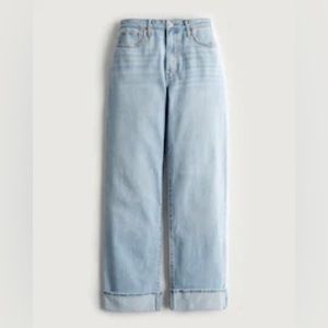 Ultra High-Rise Light Wash Dad Jeans